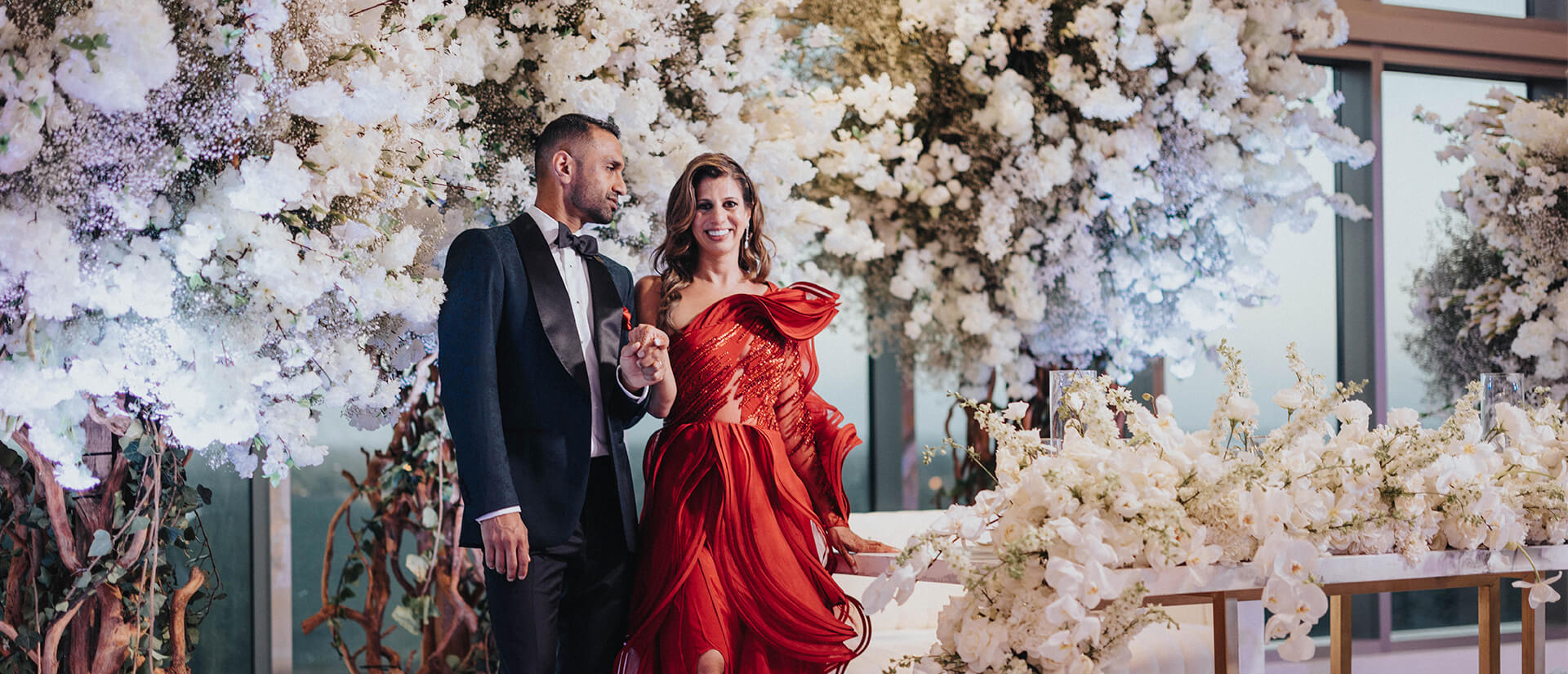 Luxury wedding setup at Garza Blanca Cancun